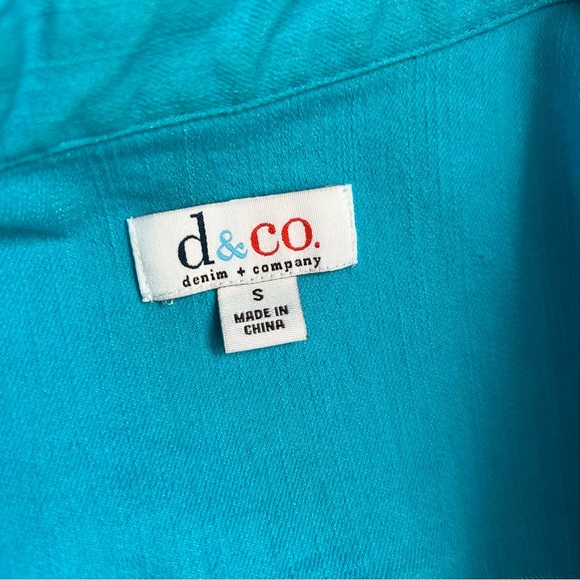 Denim & Co. 3/4 sleeve colored denim Jean jacket - Picture 3 of 10